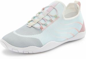 LASCANA Slip-on obuv  modrá / svetlosivá / ružová