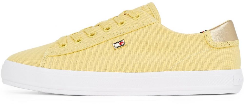 TOMMY HILFIGER Nízke tenisky  žltá / zlatá
