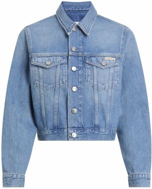 Calvin Klein Jeans Prechodná bunda '90'S'  modrá denim