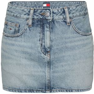 Tommy Jeans Sukňa  modrá denim