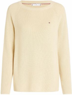 TOMMY HILFIGER Sveter  slonová kosť