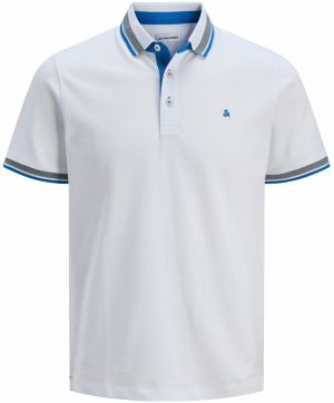 JACK & JONES Tričko 'JJEPAULOS'  modrá / sivá / biela
