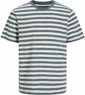 JACK & JONES Tričko  tmavosivá / biela