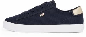 TOMMY HILFIGER Nízke tenisky  námornícka modrá / zlatá