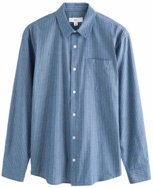 Next Košeľa  modrá denim / svetlomodrá