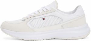 TOMMY HILFIGER Nízke tenisky  krémová / námornícka modrá / červená / biela