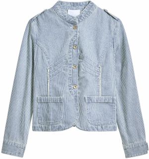 Desigual Prechodná bunda  modrá / biela