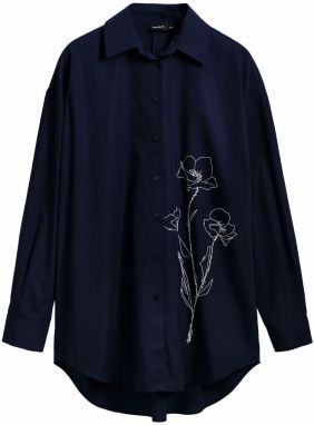 Desigual Blúzka  námornícka modrá / biela