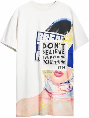 Desigual Šaty  nebielená / námornícka modrá / žltá / čierna