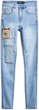 Desigual Džínsy  modrá / modrá denim / žltá / červená