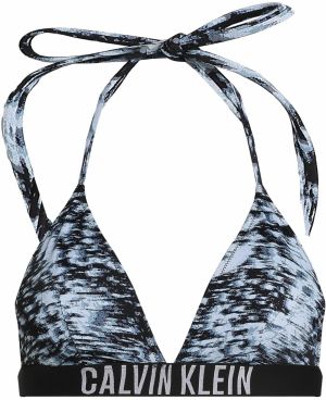 Calvin Klein Swimwear Bikinový top  farby bahna / svetlosivá / čierna