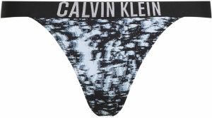 Calvin Klein Swimwear Bikinové nohavičky  modrosivá / čierna / šedobiela