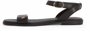 TOMMY HILFIGER Remienkové sandále  zlatá / čierna