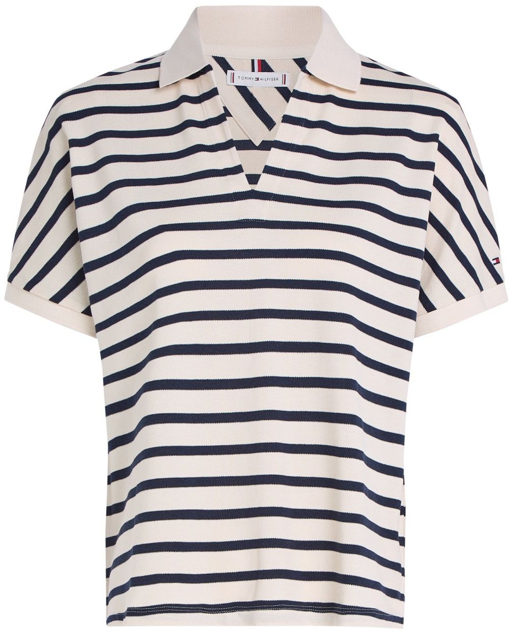 TOMMY HILFIGER Tričko  tmavomodrá / biela