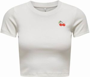 ONLY Tričko 'ONLFRUITY'  zelená / červená / biela