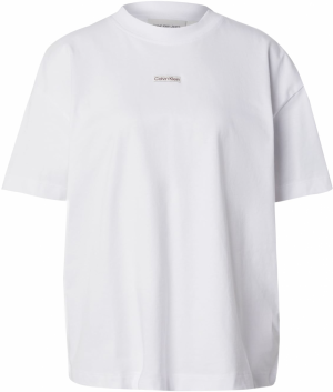 Calvin Klein Jeans Tričko  svetlosivá / karmínovo červená / biela