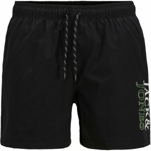 JACK & JONES Plavecké šortky 'JPSTMaui'  limetová / čierna / biela