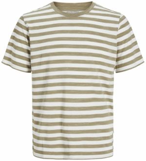 JACK & JONES Tričko  sivá / biela