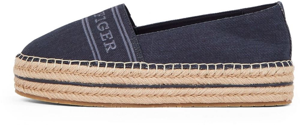TOMMY HILFIGER Espadrilky  námornícka modrá