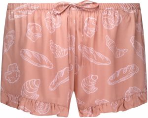 Hunkemöller Pyžamové nohavice  telová / šedobiela