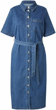 ONLY Carmakoma Košeľové šaty 'LANA GUA'  modrá denim