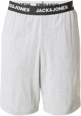 JACK & JONES Nohavice 'JACEVEREST'  svetlosivá / čierna / biela