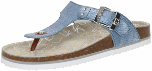 TOM TAILOR Žabky  modrá denim