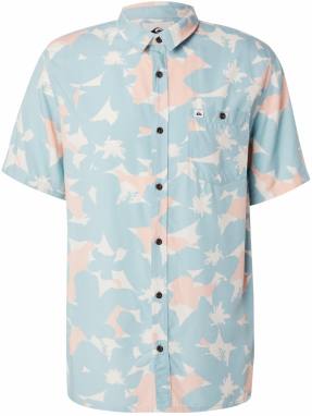 QUIKSILVER Košeľa 'SAFE PARADISE'  vodová / svetloružová / biela