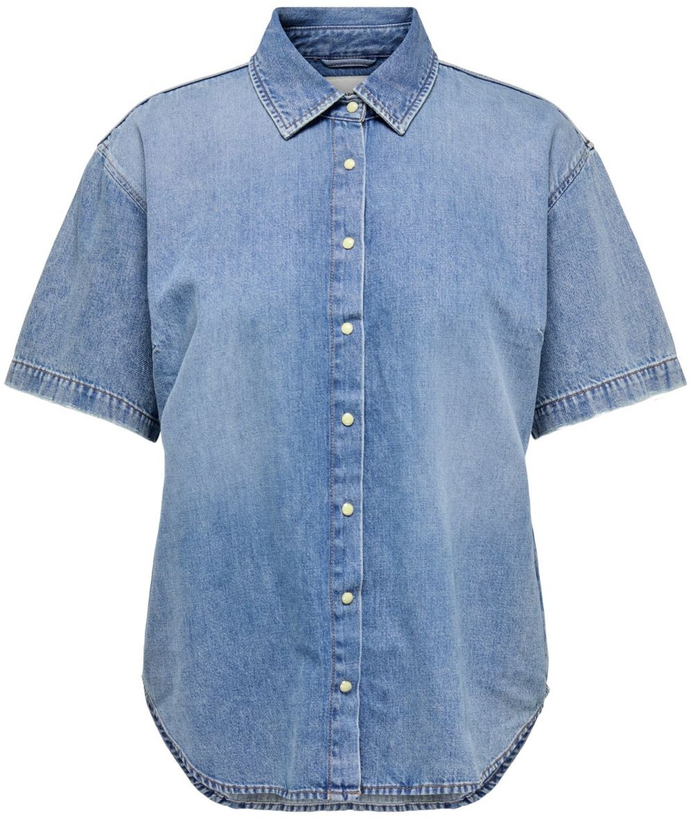 ONLY Carmakoma Blúzka 'CARMontreal'  modrá denim