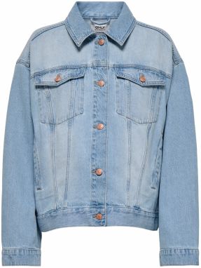 Only Maternity Prechodná bunda 'OLMROBYN'  modrá denim