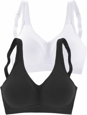 PETITE FLEUR Zmenšujúca podprsenka  čierna / biela