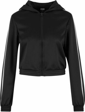 Urban Classics Tepláková bunda  čierna / biela