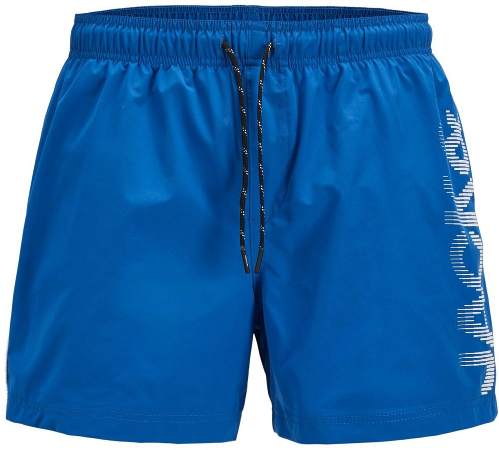 Jack & Jones Plus Plavecké šortky 'JPSTMAUI'  tmavomodrá / biela