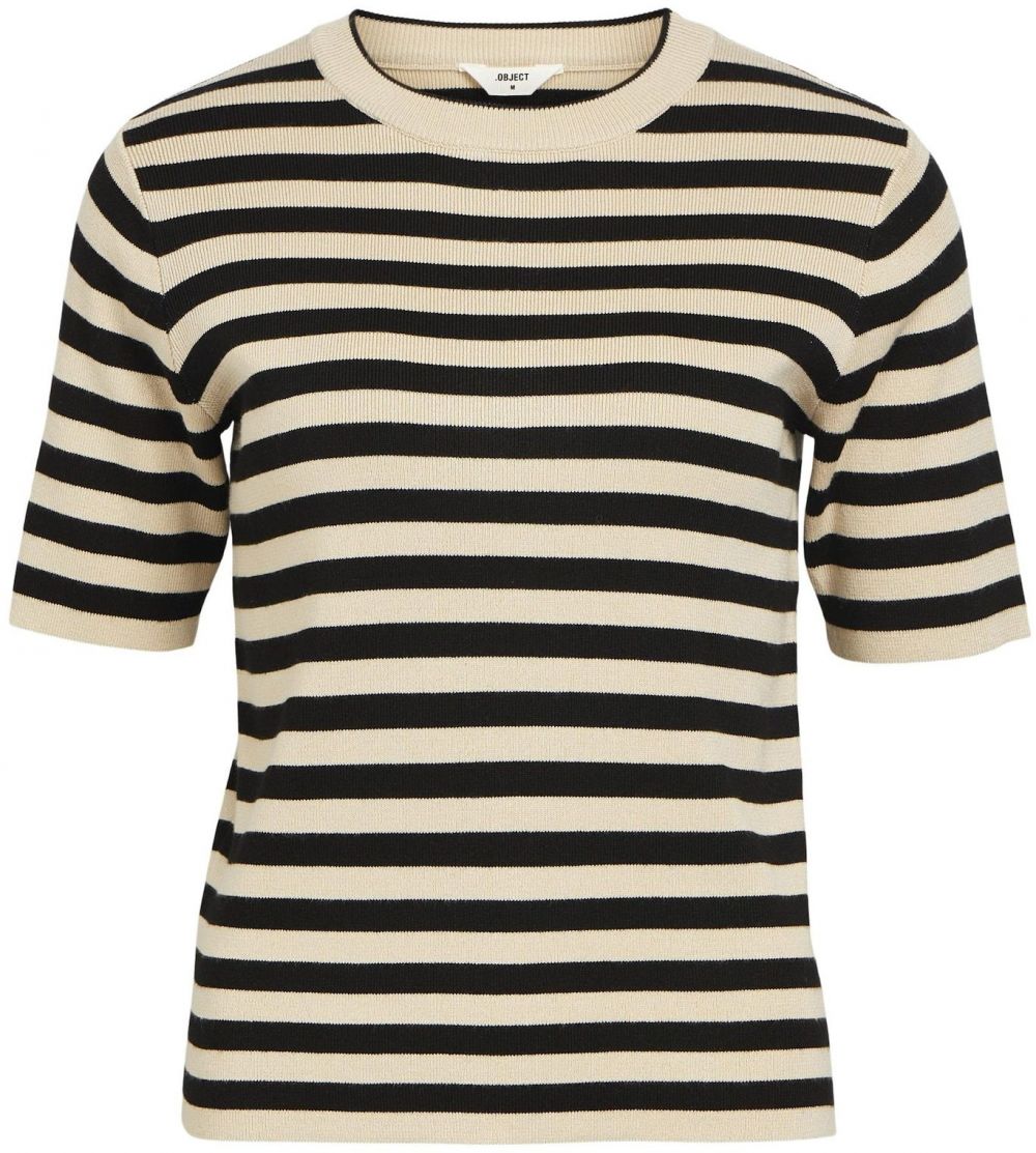 OBJECT Sveter  béžová / čierna