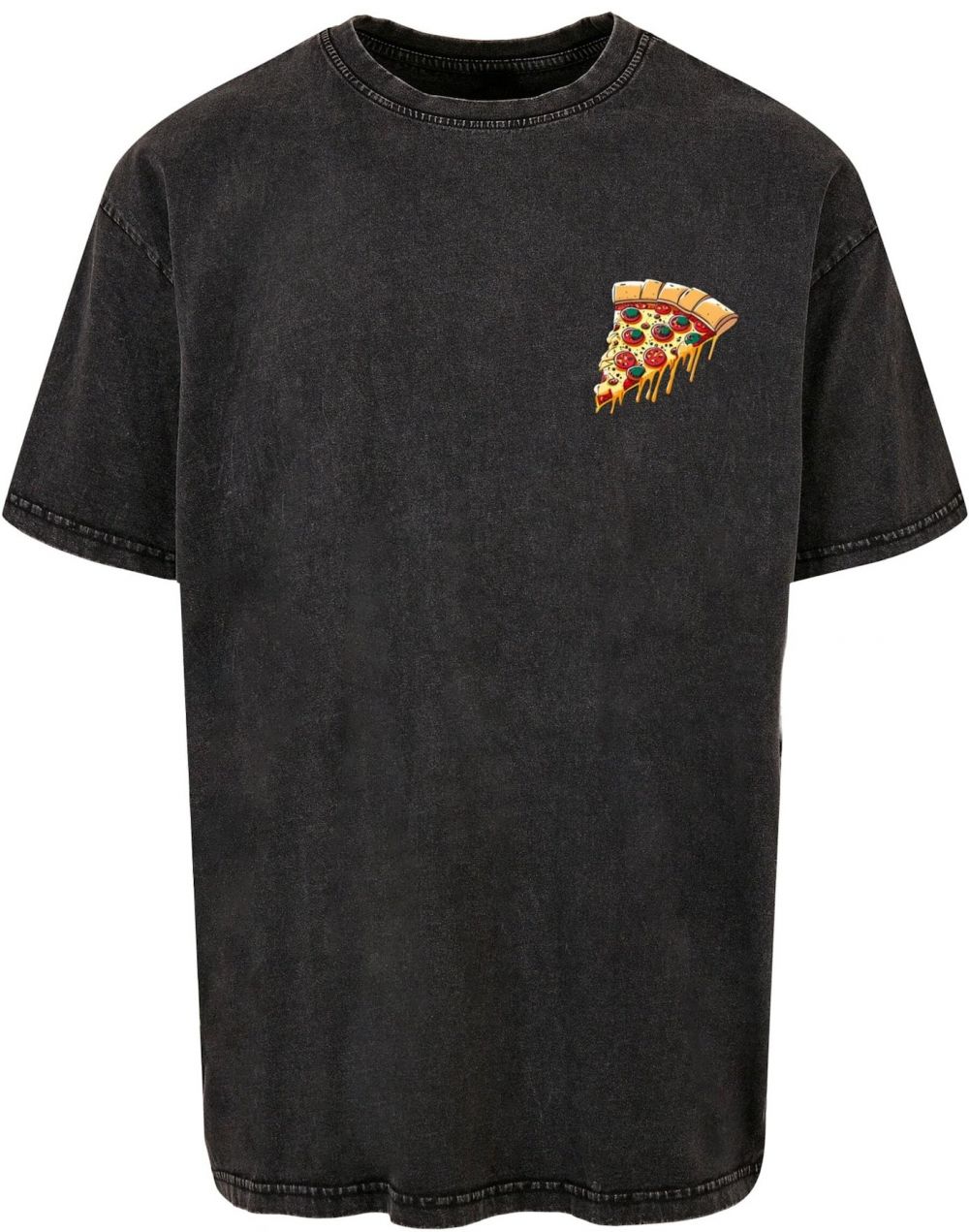 Merchcode Tričko 'Pizza Comic'  žltá / zelená / červená / čierna