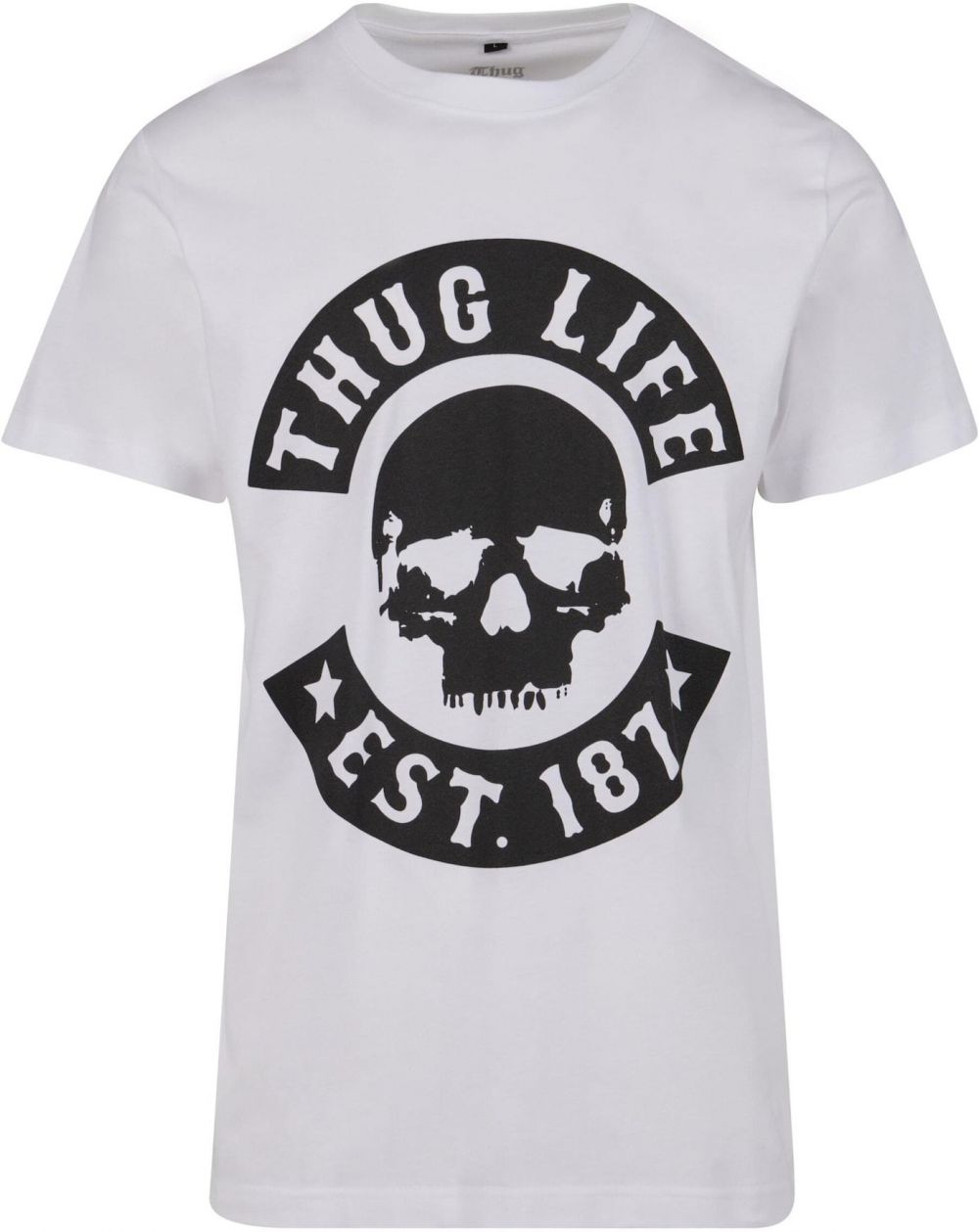 Thug Life Tričko  čierna / biela