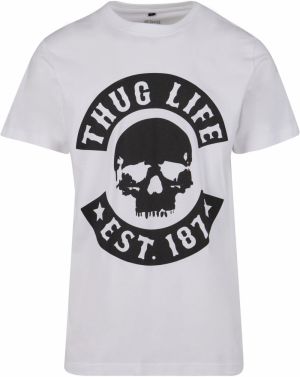 Thug Life Tričko  čierna / biela