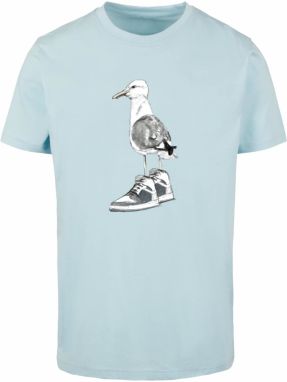 Mister Tee Tričko  svetlomodrá / čierna / biela