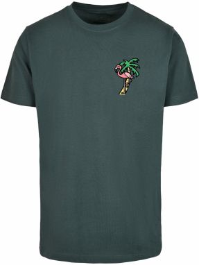 Mister Tee Tričko 'Flamingo'  žltá / zelená / tmavozelená / staroružová