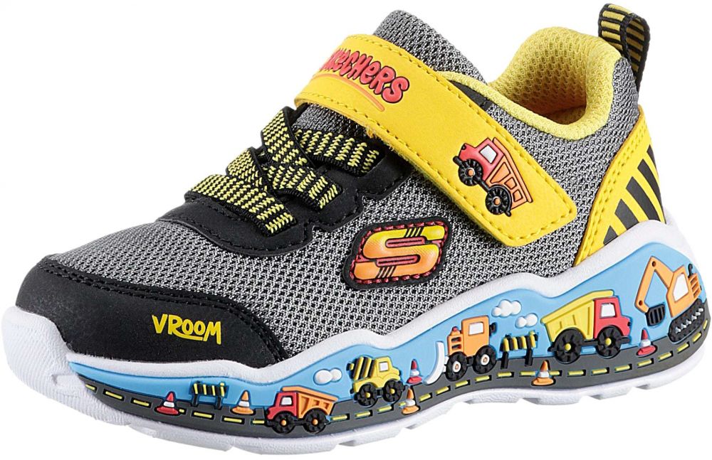 SKECHERS Tenisky  žltá / oranžová / červená / čierna