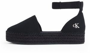 Calvin Klein Jeans Espadrilky  čierna / biela