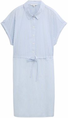 TOM TAILOR DENIM Košeľové šaty  svetlomodrá / šedobiela