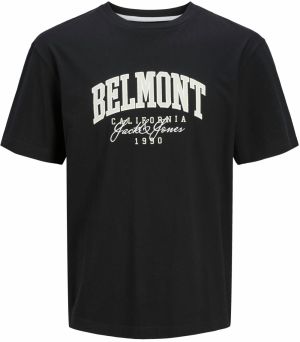 Jack & Jones Plus Tričko 'JJDETROIT'  nebielená / čierna / biela