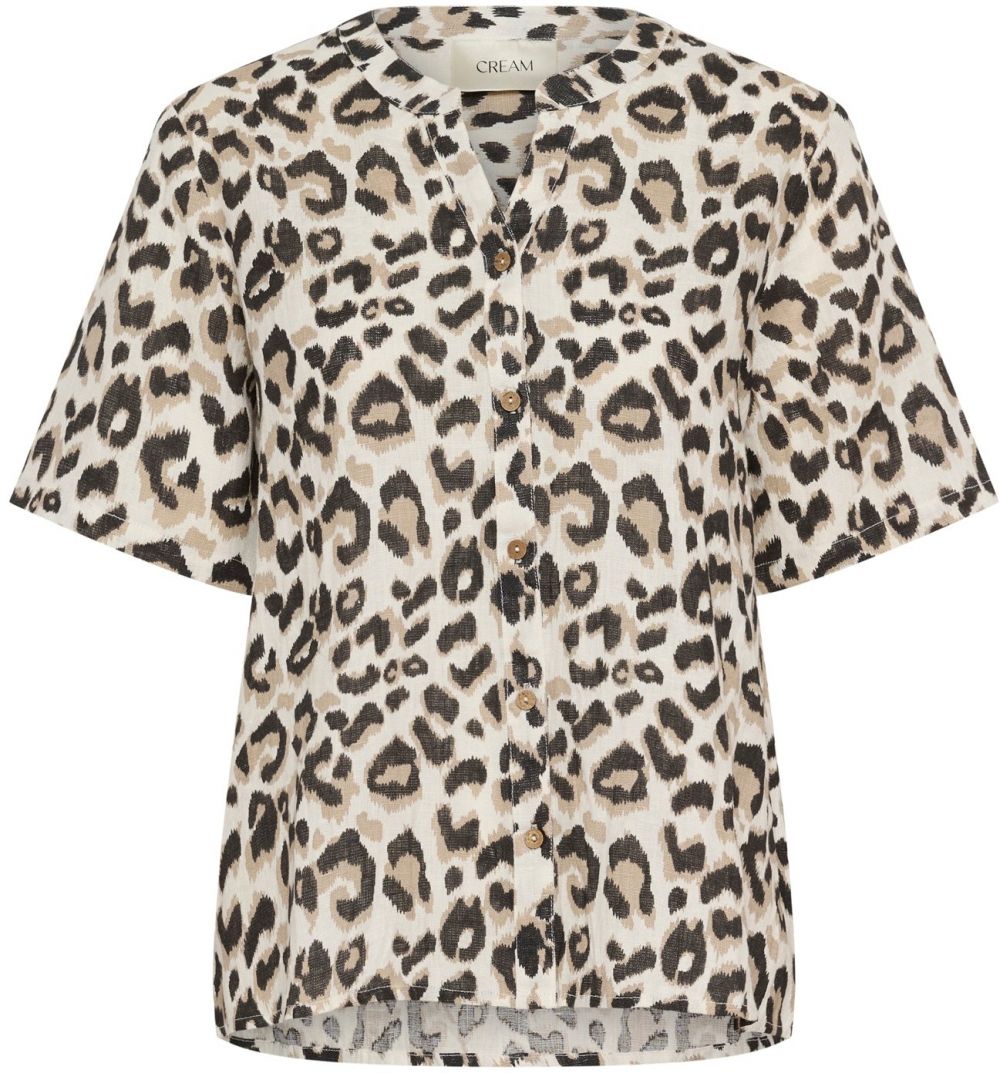 Cream Blúzka 'CRBellis'  svetlobéžová / kapučíno / tmavohnedá