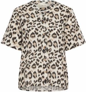 Cream Blúzka 'CRBellis'  svetlobéžová / kapučíno / tmavohnedá