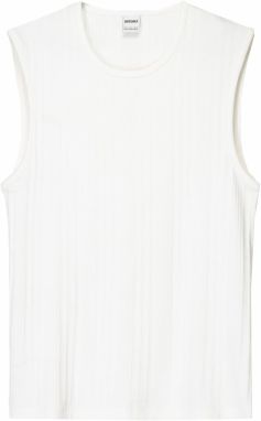 Bershka Tričko  šedobiela