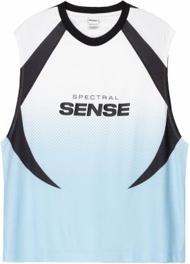 Bershka Tričko  svetlomodrá / čierna / biela