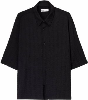 Bershka Košeľa  čierna
