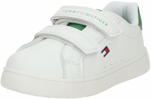 TOMMY HILFIGER Tenisky  zelená / červená / biela