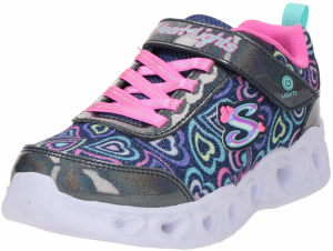 SKECHERS Tenisky 'HEART LIGHTS - BOOGIE LOVE'  námornícka modrá / pastelovo modrá / orgovánová / ružová